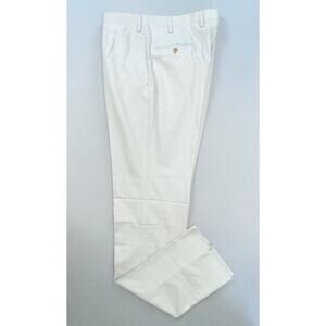 Kiton Napoli Italy Flat Front Dress Pants, Slacks. Light Gray, Tag 52 (35). EUC!